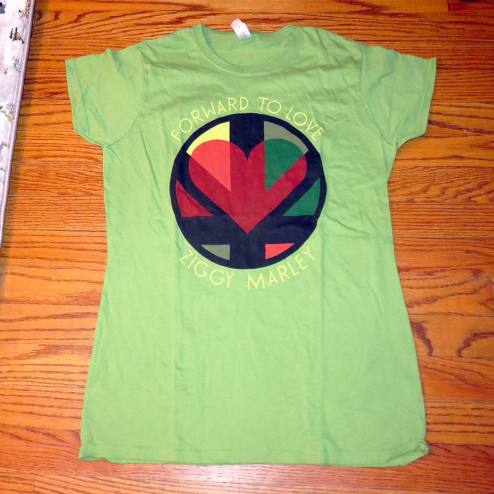 Women's Ziggy Marley Concert T-Shirt, Never Worn, Size Large